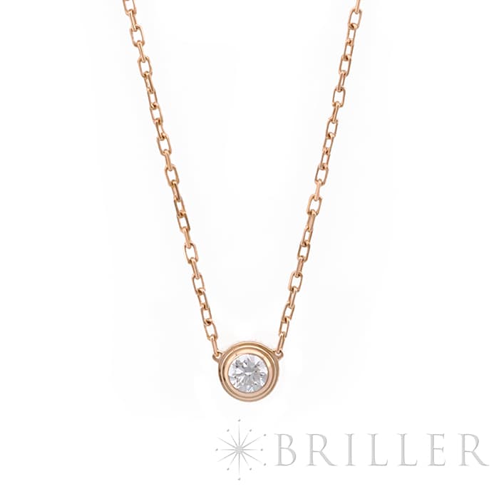 Cartier カルティエ ダムール ネックレス ピンクゴールド 値下げ可 カルティエ CARTIER ダムール ハート ネックレス 18金 K18ピンク