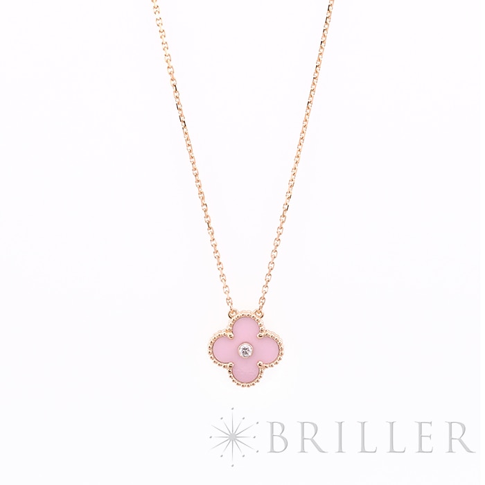 Van Cleef & Arpels ヴァン クリーフ&アーペル アルハンブラ ヴィンテージ アルハンブラ ネックレス ピンクセーブル 2015年ホリデー限定モデル VCAR05SY00 メイン