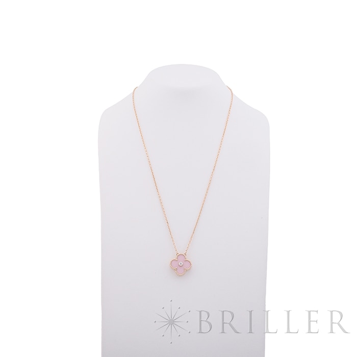 Van Cleef & Arpels ヴァン クリーフ&アーペル アルハンブラ ヴィンテージ アルハンブラ ネックレス ピンクセーブル 2015年ホリデー限定モデル VCAR05SY00 13