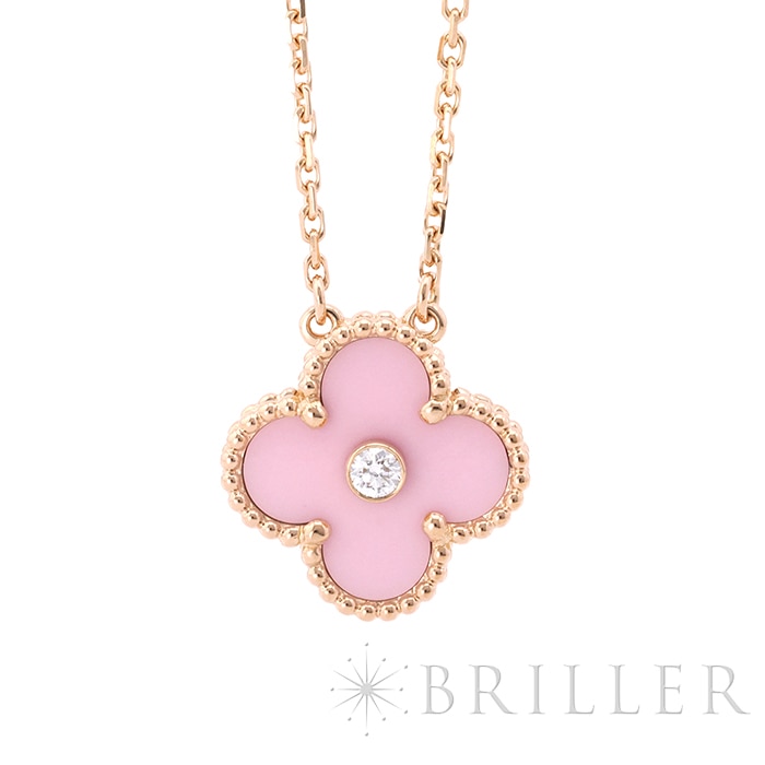 Van Cleef & Arpels ヴァン クリーフ&アーペル アルハンブラ ヴィンテージ アルハンブラ ネックレス ピンクセーブル 2015年ホリデー限定モデル VCAR05SY00 3