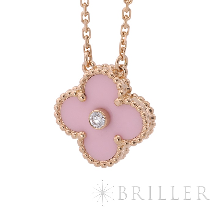 Van Cleef & Arpels ヴァン クリーフ&アーペル アルハンブラ ヴィンテージ アルハンブラ ネックレス ピンクセーブル 2015年ホリデー限定モデル VCAR05SY00 4