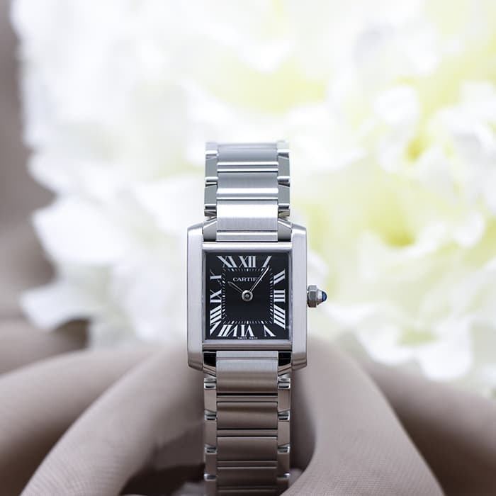 CARTIER カルティエ タンク フランセーズ SM W51026Q3 ブラック【アジア限定】 2