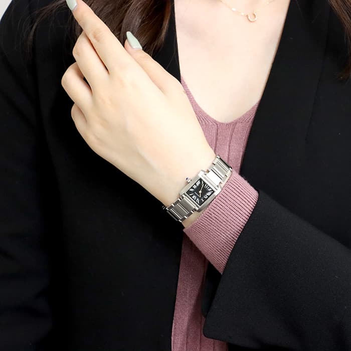 CARTIER カルティエ タンク フランセーズ SM W51026Q3 ブラック【アジア限定】 29