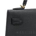 HERMES エルメス ミニケリー 2 エプソン ノワール（ブラック） ゴールド金具 16