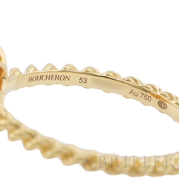 BOUCHERON　ブシュロン セルパンボエム リング スモール イエローゴールド 13号 JRG02144【未使用】 7