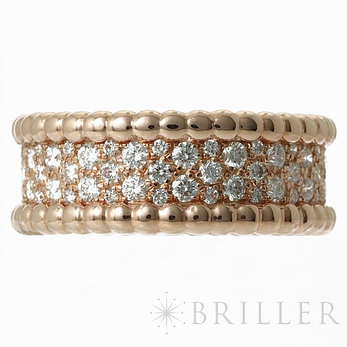 Van Cleef & Arpels ヴァン クリーフ&アーペル ペルレ ペルレ ダイヤモンドリング VCARN9WE51 ローズゴールド 11号 10