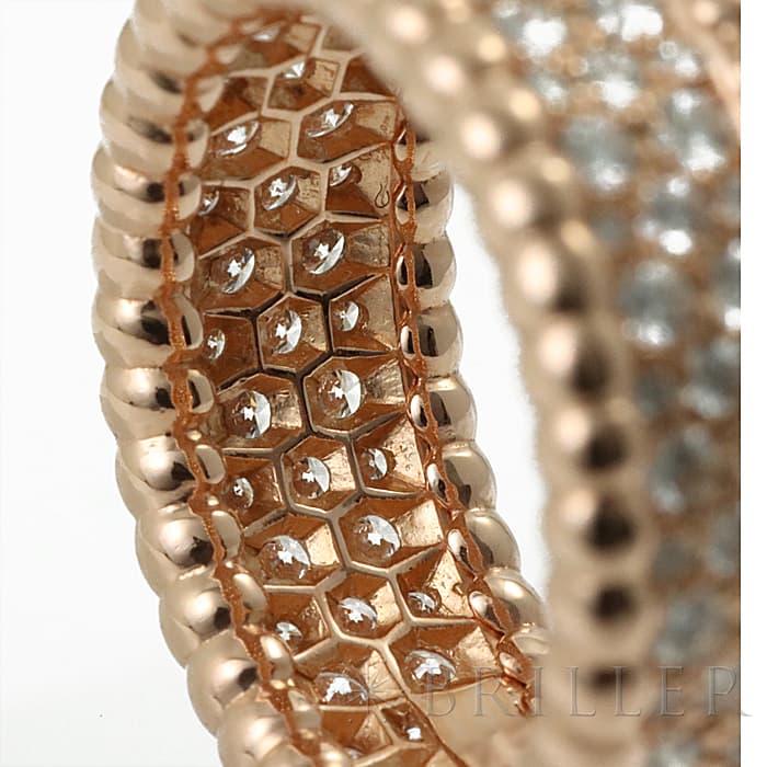 Van Cleef & Arpels ヴァン クリーフ&アーペル ペルレ ペルレ ダイヤモンドリング VCARN9WE51 ローズゴールド 11号 12