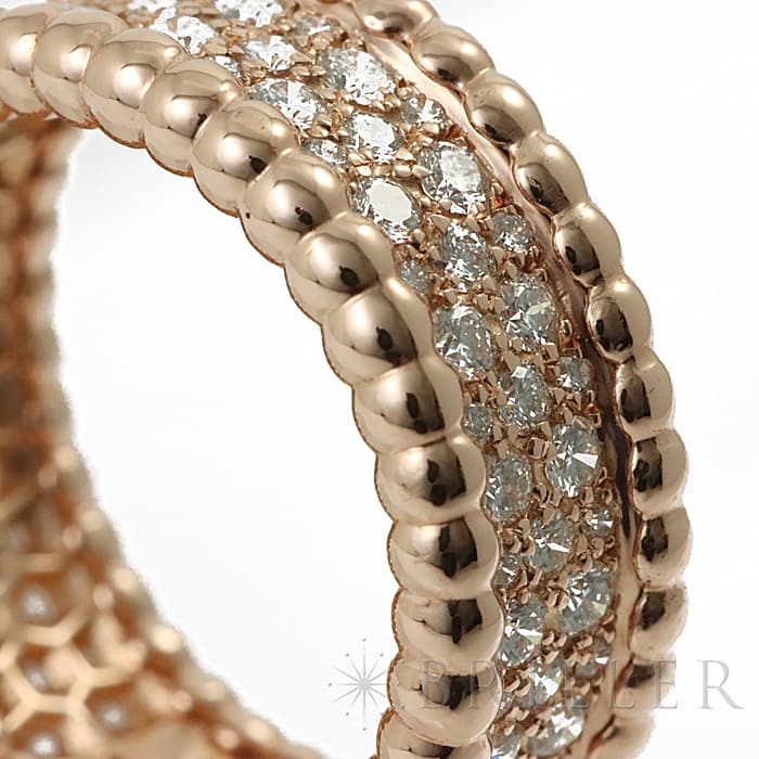 Van Cleef & Arpels ヴァン クリーフ&アーペル ペルレ ペルレ ダイヤモンドリング VCARN9WE51 ローズゴールド 11号 4