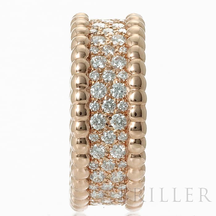 Van Cleef & Arpels ヴァン クリーフ&アーペル ペルレ ペルレ ダイヤモンドリング VCARN9WE51 ローズゴールド 11号 5