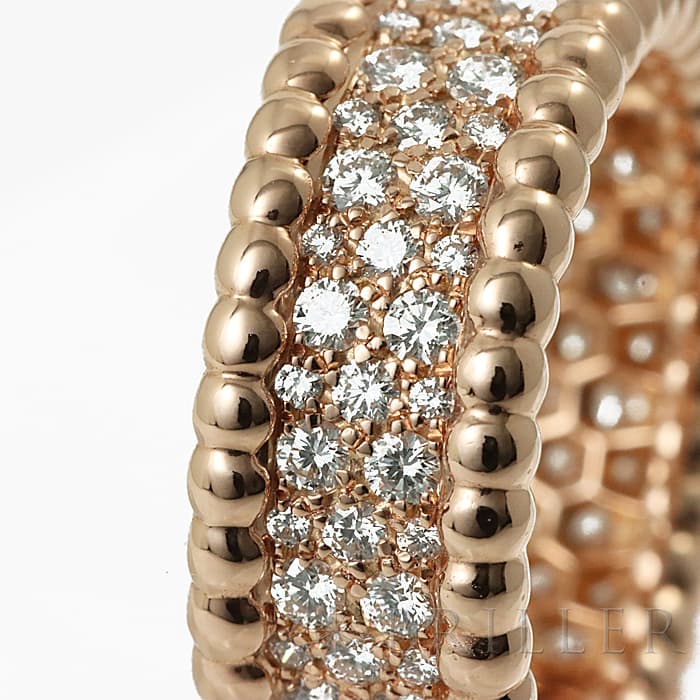 Van Cleef & Arpels ヴァン クリーフ&アーペル ペルレ ペルレ ダイヤモンドリング VCARN9WE51 ローズゴールド 11号 6