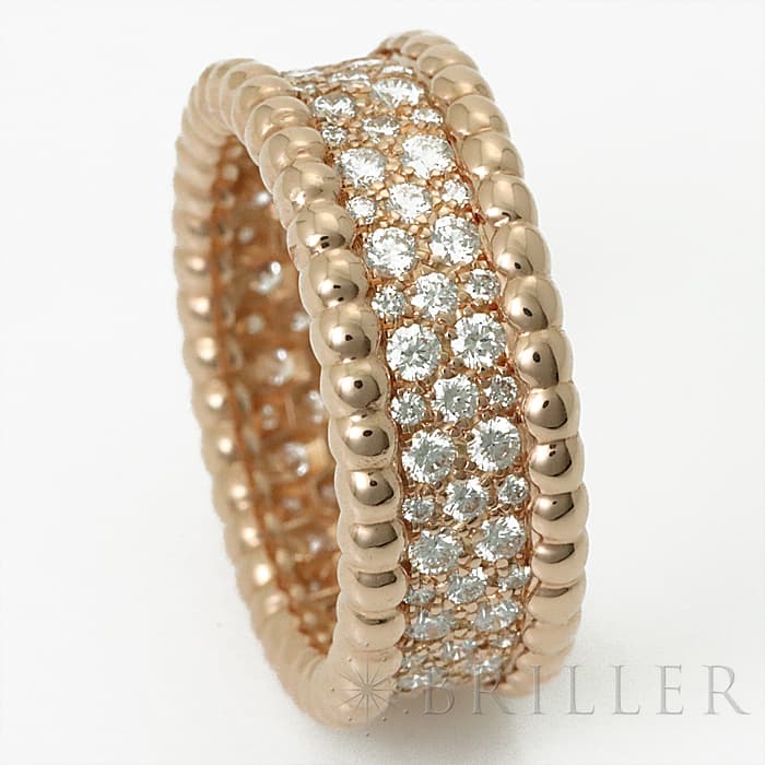 Van Cleef & Arpels ヴァン クリーフ&アーペル ペルレ ペルレ ダイヤモンドリング VCARN9WE51 ローズゴールド 11号 8
