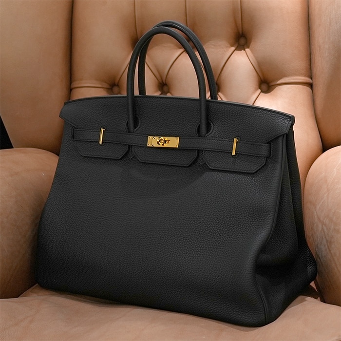 HERMES エルメス バーキン 40 トゴ ノワール ゴールド金具 2