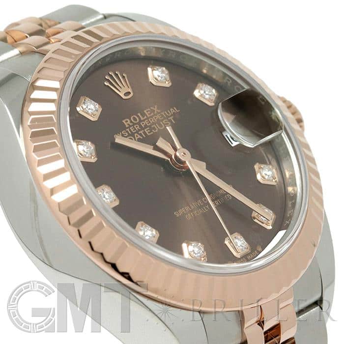 ROLEX ロレックス デイトジャスト 28 279171G チョコレート 14