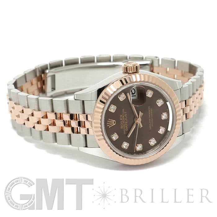 ROLEX ロレックス デイトジャスト 28 279171G チョコレート 18