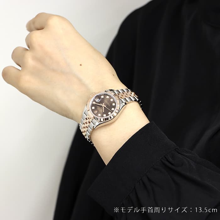 ROLEX ロレックス デイトジャスト 28 279171G チョコレート 28