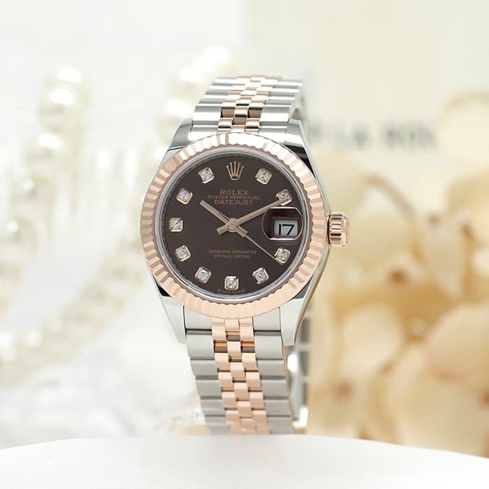 ROLEX ロレックス デイトジャスト 28 279171G チョコレート 2