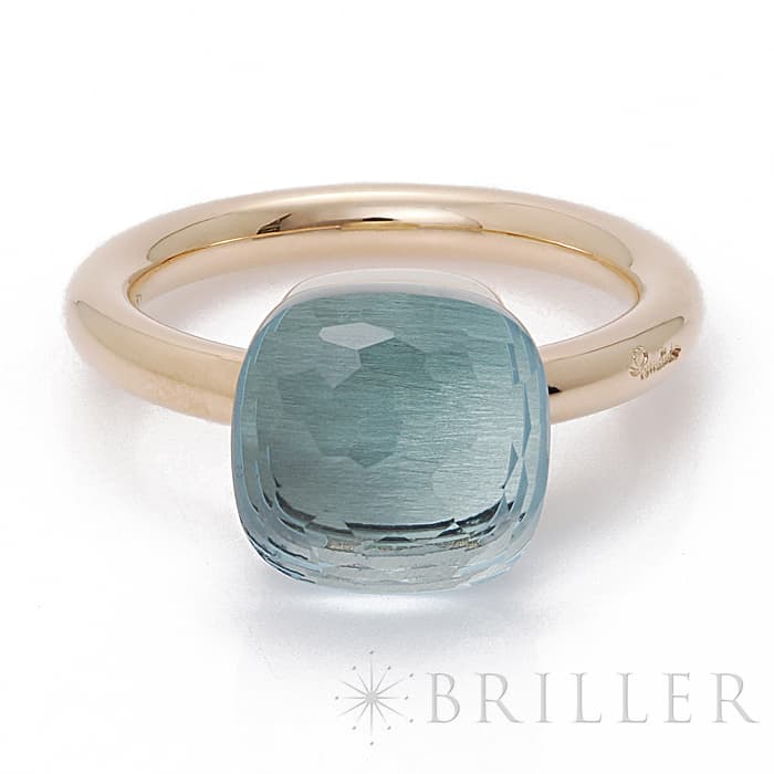 POMELLATO ポメラート ヌード リング クラシック ブルートパーズ ローズゴールド/ホワイトゴールド PAA1100_O6000_000OY 53 メイン