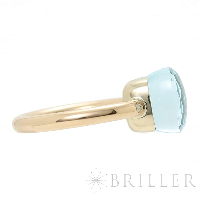 POMELLATO ポメラート ヌード リング クラシック ブルートパーズ ローズゴールド/ホワイトゴールド PAA1100_O6000_000OY 53 9