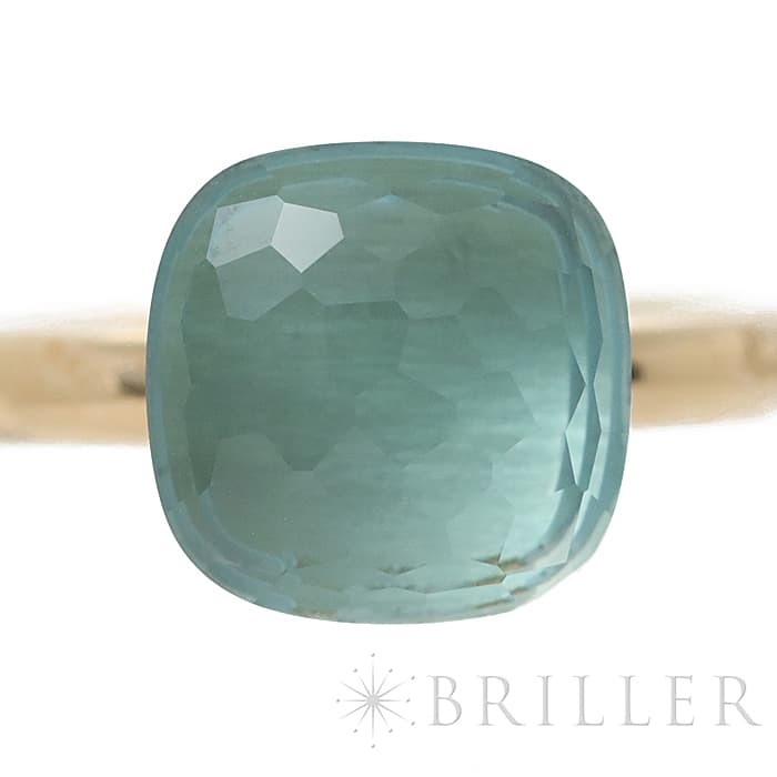 POMELLATO ポメラート ヌード リング クラシック ブルートパーズ ローズゴールド/ホワイトゴールド PAA1100_O6000_000OY 53 10