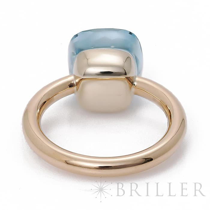 POMELLATO ポメラート ヌード リング クラシック ブルートパーズ ローズゴールド/ホワイトゴールド PAA1100_O6000_000OY 53 1