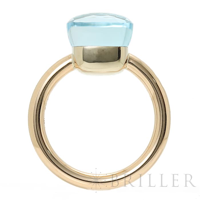 POMELLATO ポメラート ヌード リング クラシック ブルートパーズ ローズゴールド/ホワイトゴールド PAA1100_O6000_000OY 53 4