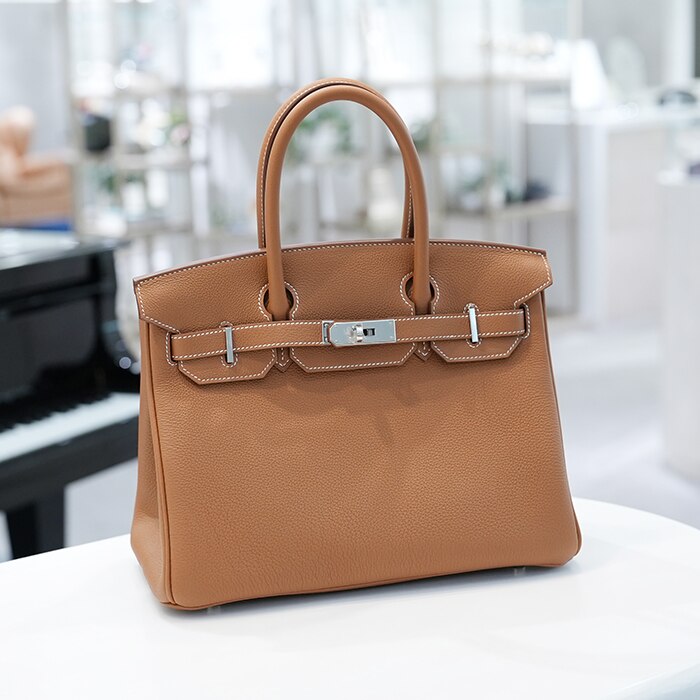 HERMES エルメス バーキン 30 トゴ ゴールド シルバー金具【未使用】 2