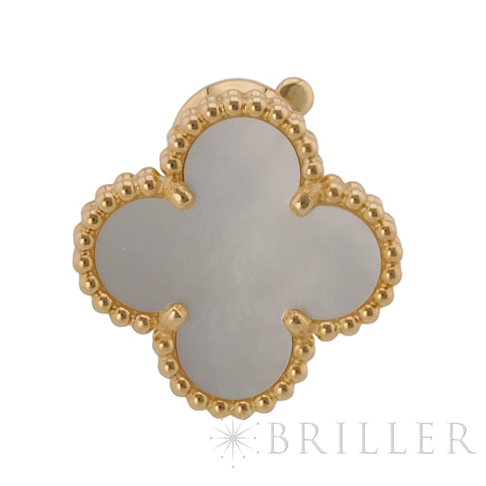 Van Cleef & Arpels ヴァン クリーフ&アーペル アルハンブラ ヴィンテージアルハンブラ イヤリング ピアス イエローゴールド マザーオブパール VCARA44100 3