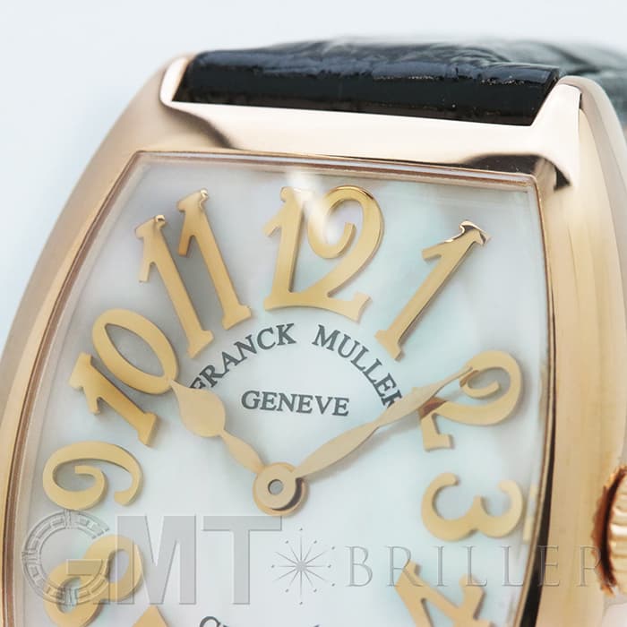 FRANCK MULLER フランク・ミュラー トノーカーべックス 7502QZ ホワイトシェル PG 革 12