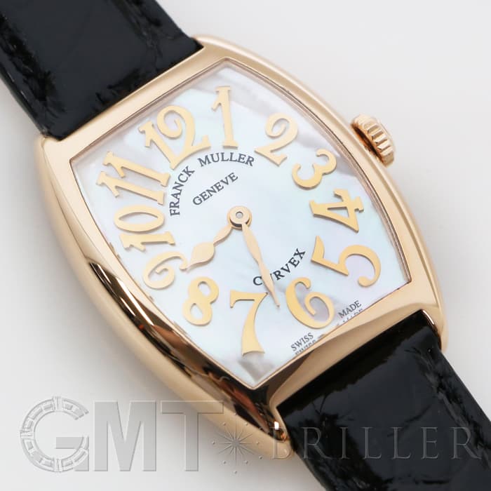 FRANCK MULLER フランク・ミュラー トノーカーべックス 7502QZ ホワイトシェル PG 革 24