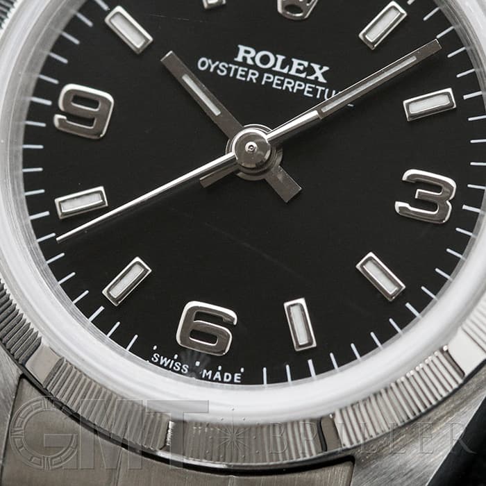 ROLEX ロレックス オイスターパーペチュアル 76030 ブラック A番 9