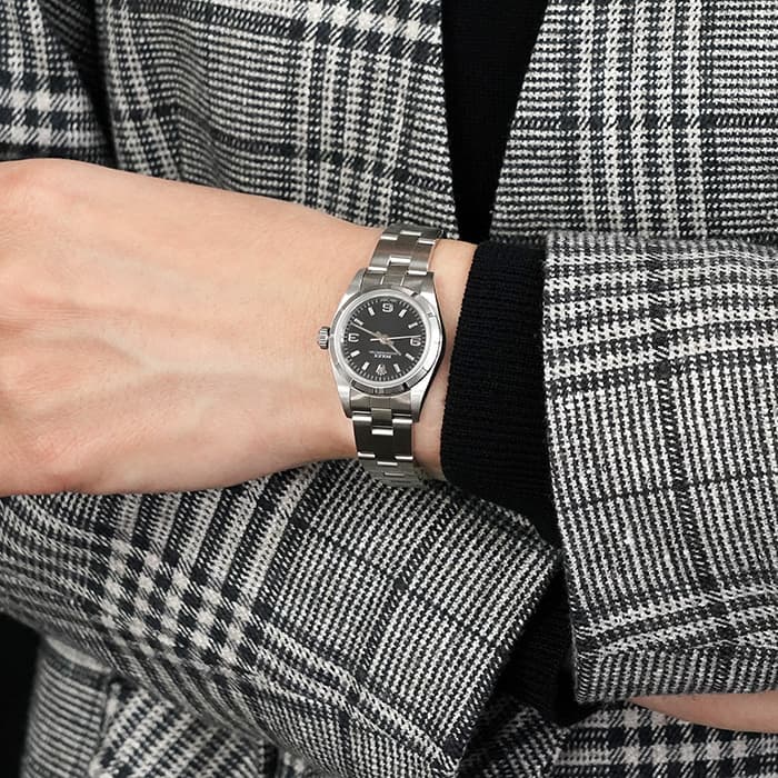 ROLEX ロレックス オイスターパーペチュアル 76030 ブラック A番 28