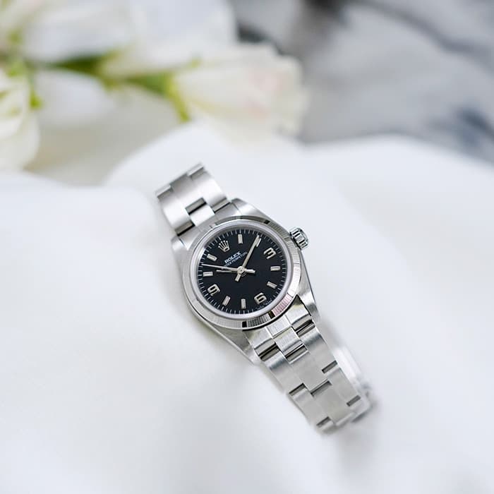 ROLEX ロレックス オイスターパーペチュアル 76030 ブラック A番 2