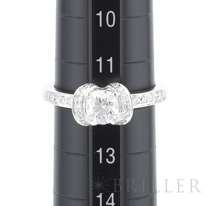 TIFFANY & Co. ティファニー リボン リング プラチナ ダイヤモンド 12