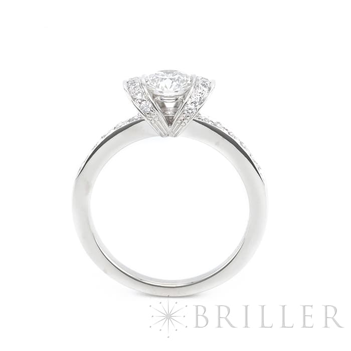 TIFFANY & Co. ティファニー リボン リング プラチナ ダイヤモンド 3