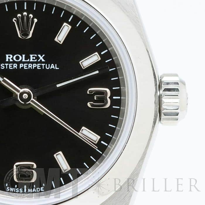 ROLEX ロレックス オイスターパーペチュアル レディ 76080 ブラック369 18