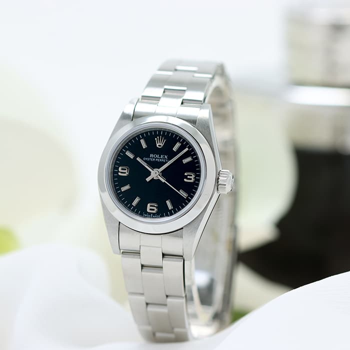 ROLEX ロレックス オイスターパーペチュアル レディ 76080 ブラック369 2