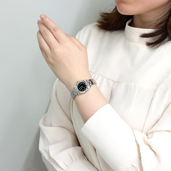 ROLEX ロレックス オイスターパーペチュアル レディ 76080 ブラック369 29