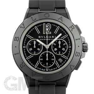 BVLGARI ブルガリ ディアゴノ マグネシウム クロノグラフ 102428 DG42BSMCVDCH ブラックラッカーダイヤル