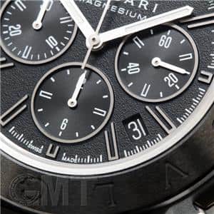 BVLGARI ブルガリ ディアゴノ マグネシウム クロノグラフ 102428 DG42BSMCVDCH ブラックラッカーダイヤル