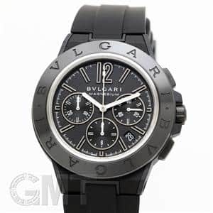BVLGARI ブルガリ ディアゴノ マグネシウム クロノグラフ 102428 DG42BSMCVDCH ブラックラッカーダイヤル