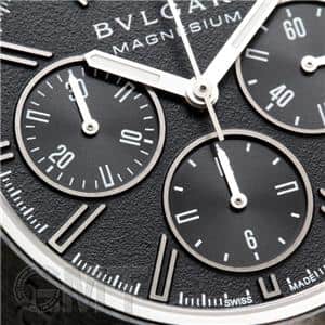 BVLGARI ブルガリ ディアゴノ マグネシウム クロノグラフ 102428 DG42BSMCVDCH ブラックラッカーダイヤル