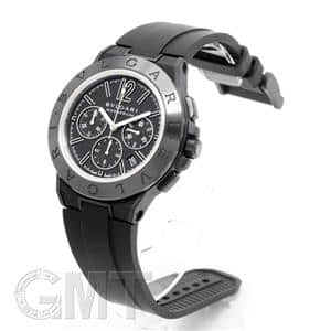 BVLGARI ブルガリ ディアゴノ マグネシウム クロノグラフ 102428 DG42BSMCVDCH ブラックラッカーダイヤル