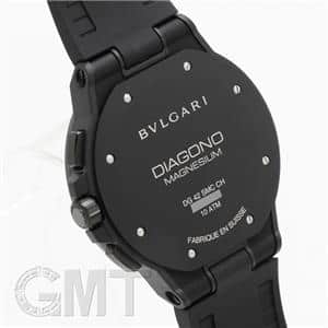 BVLGARI ブルガリ ディアゴノ マグネシウム クロノグラフ 102428 DG42BSMCVDCH ブラックラッカーダイヤル