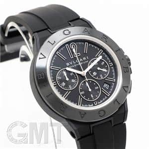 BVLGARI ブルガリ ディアゴノ マグネシウム クロノグラフ 102428 DG42BSMCVDCH ブラックラッカーダイヤル