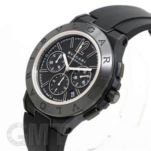 BVLGARI ブルガリ ディアゴノ マグネシウム クロノグラフ 102428 DG42BSMCVDCH ブラックラッカーダイヤル