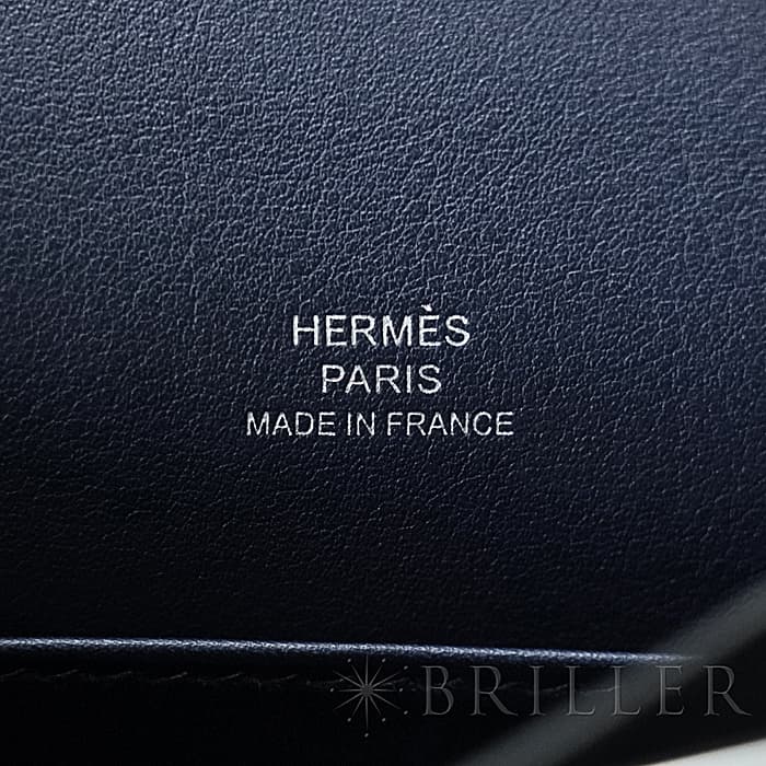 HERMES エルメス ケリー ポシェットケリー スイフト ネイビー シルバー金具 15