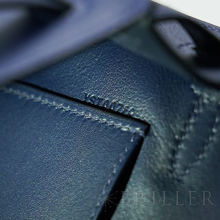 HERMES エルメス ケリー ポシェットケリー スイフト ネイビー シルバー金具 17