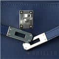 HERMES エルメス ケリー ポシェットケリー スイフト ネイビー シルバー金具 4