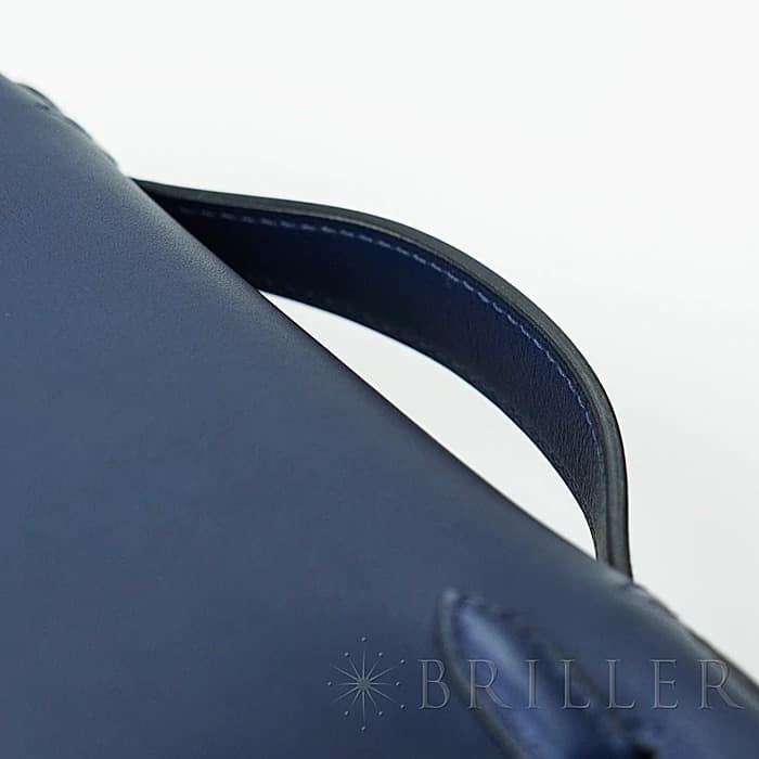 HERMES エルメス ケリー ポシェットケリー スイフト ネイビー シルバー金具 6