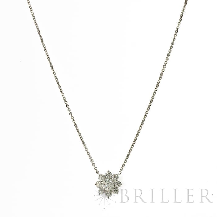 HARRY WINSTON ハリー・ウィンストン サンフラワーミニ ネックレス プラチナ ダイヤモンド PEDPNA003SF 1